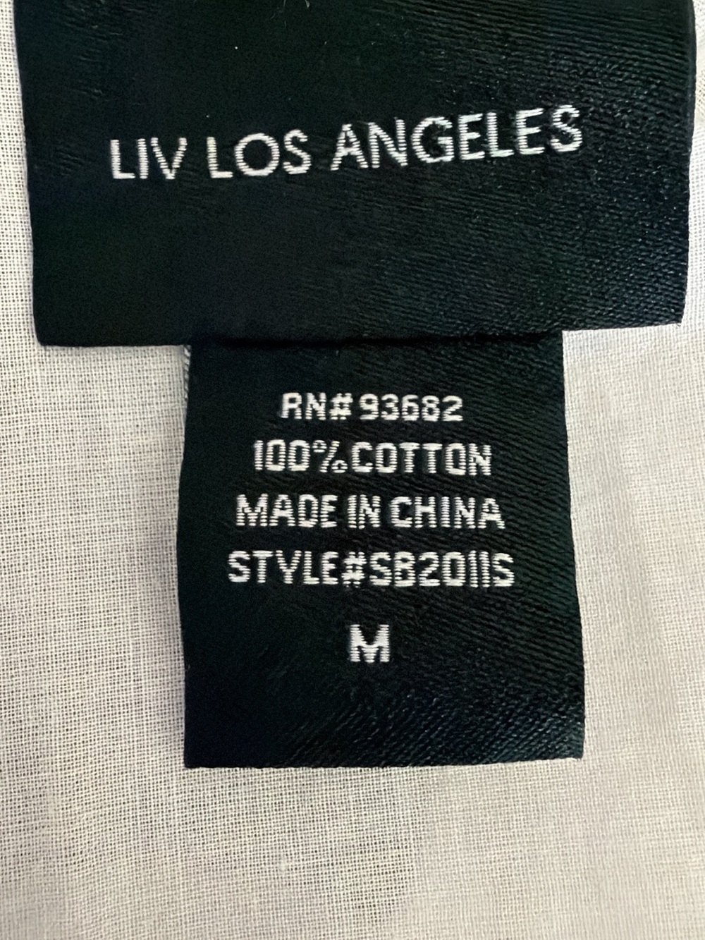 LIV Los Angeles White Cotton Tie Eyelet Top - Picture 3 of 4